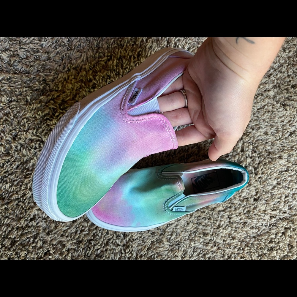 Tie-dye vans.